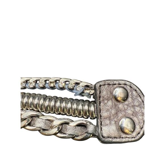 BKE metal and silver faux leather wrap bracelet - Picture 3 of 6